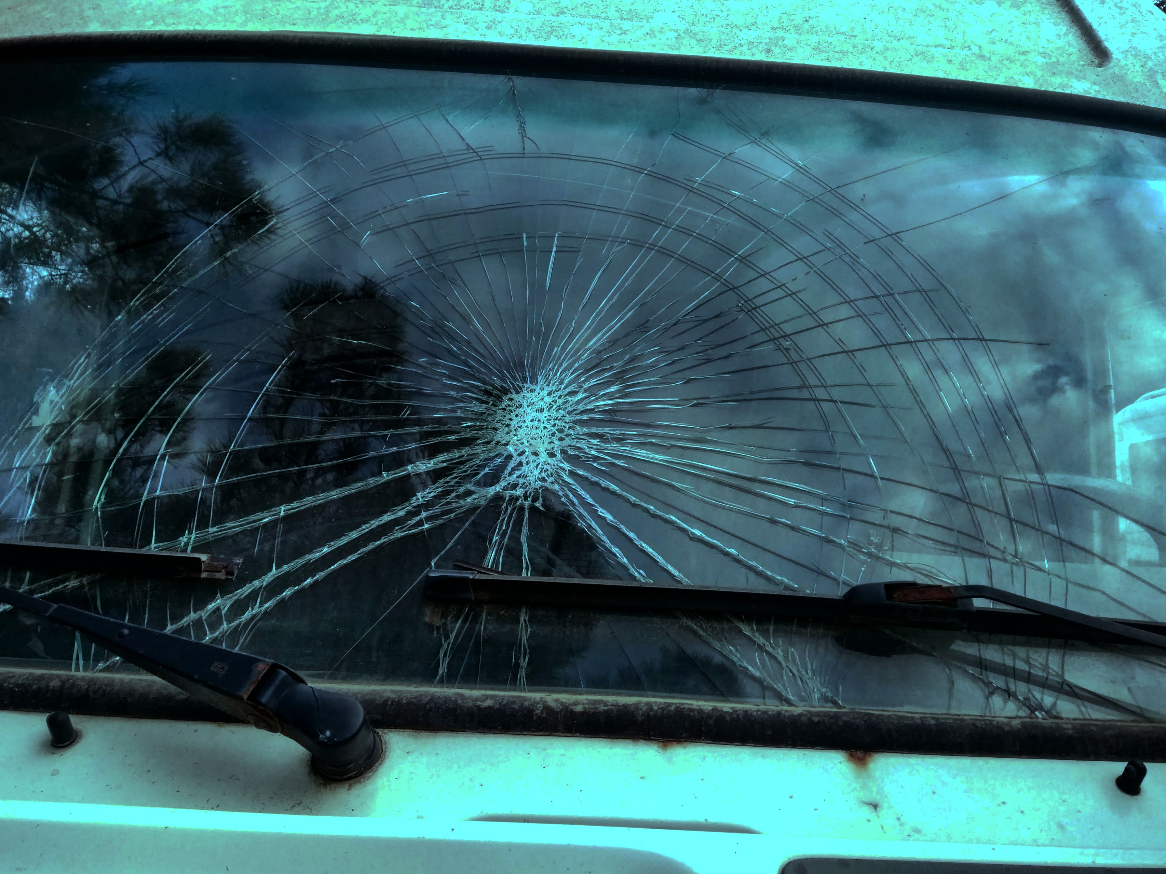 cracked windshield