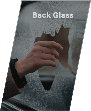 Broken back glass replacement service
