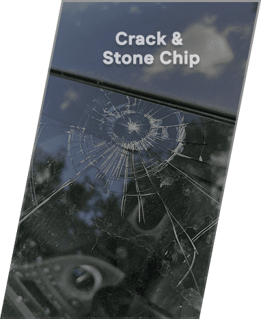 Cracked windshield stone chip repair